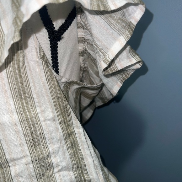 Becsel- Striped off the shoulder top - Picture 3 of 7